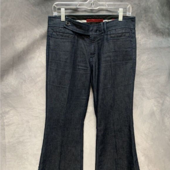 Banana Republic Women Straight Jeans Size 8P | 29 Blue Denim Pants 5 Pockets - Picture 4 of 7